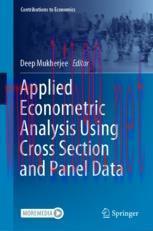 [PDF]Applied Econometric Analysis Using Cross Section and Panel Data