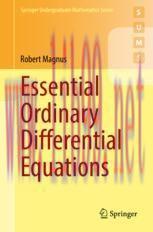 [PDF]Essential Ordinary Differential Equations
