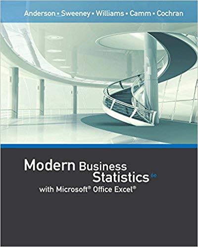 (Test Bank)Modern Business Statistics with Microsoft Office Excel 6th Edition.zip