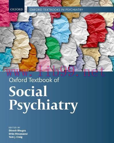 [AME]Oxford Textbook of Social Psychiatry (Oxford Textbooks in Psychiatry) (Original PDF)