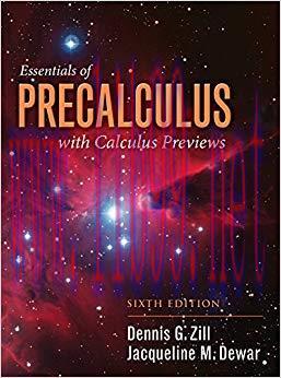 (PDF)Essentials of Precalculus with Calculus Previews (Jones & Bartlett Learning Series in Math...