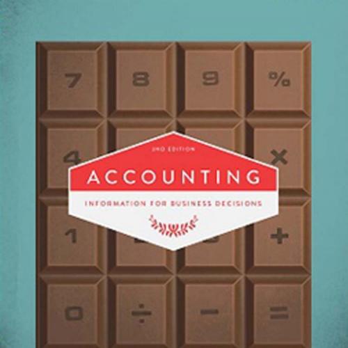 Accounting information for business decisions, 2nd Edtion - Wei Zhi