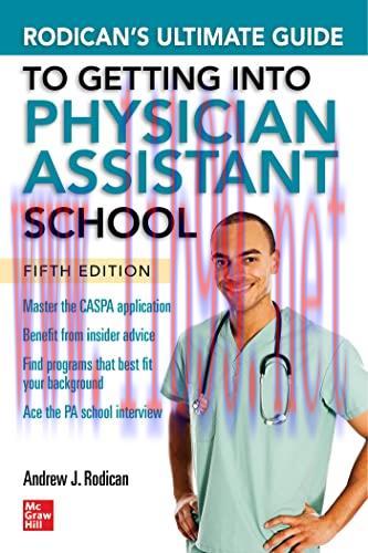[AME]Rodican's Ultimate Guide to Getting Into Physician Assistant School, Fifth Edition (EPUB)