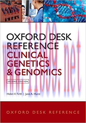 (PDF)Oxford Desk Reference: Clinical Genetics and Genomics (Oxford Desk Reference Series) 2nd E...