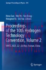 [PDF]Proceedings of the 10th Hydrogen Technology Convention, Volume 2: WHTC 2023, 22&ndash;26 May, Fo...