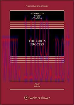 (PDF)The Torts Process (Aspen Casebook Series)