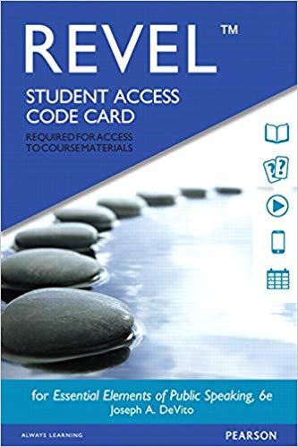 (Test Bank)Essential Elements of Public Speaking 6th Edition.zip