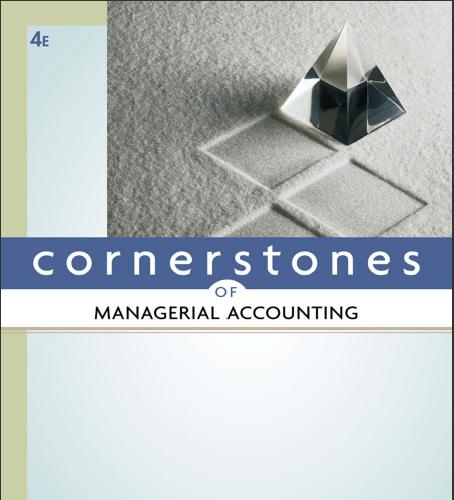 (Test Bank)Cornerstones of Managerial Accounting 4th Edition by Maryanne M. Mowen.rar