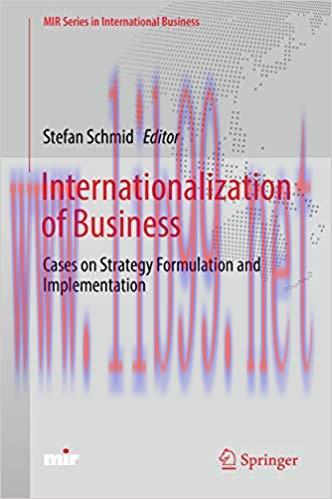 (PDF)Internationalization of Business: Cases on Strategy Formulation and Implementation (MIR Se...