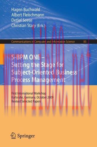 [FOX-Ebook]S-BPM ONE: Setting the Stage for Subject-Oriented Business Process Management
