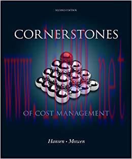 (PDF)Cornerstones of Cost Management (Cornerstones Series) 2nd Edition