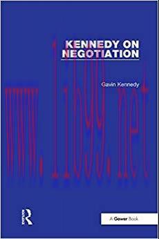 (PDF)Kennedy on Negotiation 1st Edition