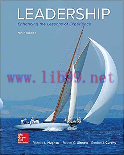 (PDF)Leadership: Enhancing the Lessons of Experience 9th Edition by Richard Hughes