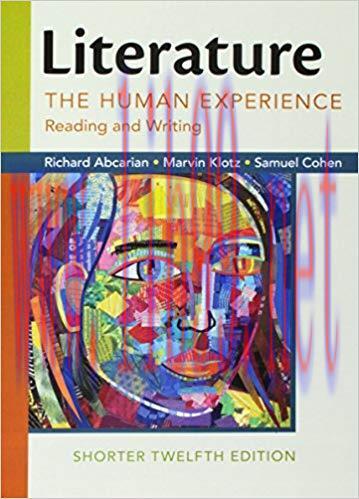 [PDF]Literature The Human Experience, Shorter Edition 12th Edition