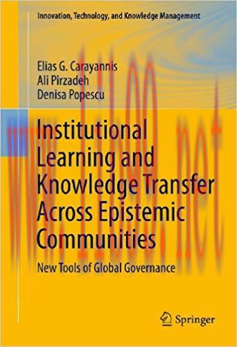 (PDF)Institutional Learning and Knowledge Transfer Across Epistemic Communities: New Tools of G...