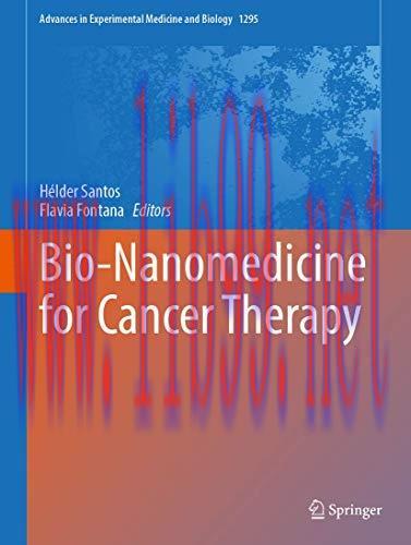 [AME]Bio-Nanomedicine for Cancer Therapy (Advances in Experimental Medicine and Biology, 1295) ...