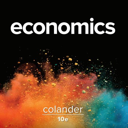 Economics 10th Edition by David Colander
