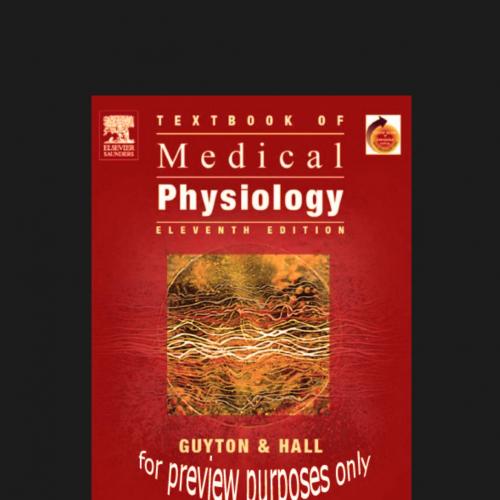 Guyton and Hall Textbook of Medical Physiology 11th ed
