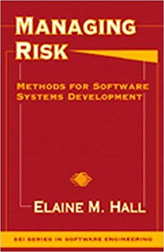 (PDF)Managing Risk Methods for Software Systems Development 1st Edition