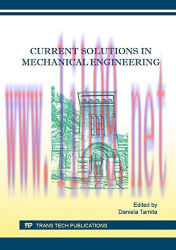 [FOX-Ebook]Current Solutions in Mechanical Engineering