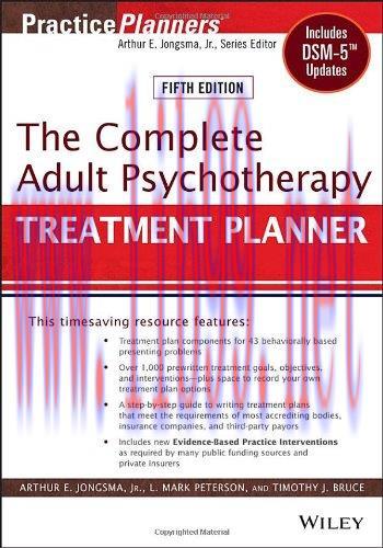 [AME]The Complete Adult Psychotherapy Treatment Planner: Includes DSM-5 Update_s, 5th Edition