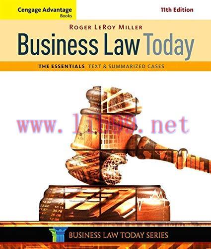 [FOX-Ebook]Business Law Today, The Essentials, 11th Edition