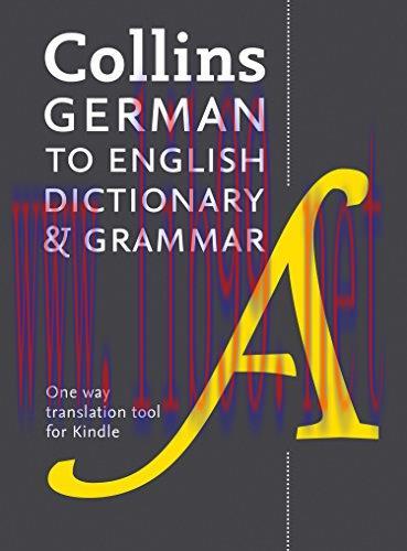 (PDF)German to English (One Way) Dictionary and Grammar: Trusted support for learning