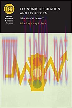 (PDF)Economic Regulation and Its Reform: What Have We Learned? (National Bureau of Economic Res...