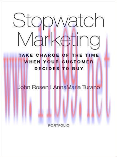 (PDF)Stopwatch Marketing: Take Charge of the Time When Your Customer Decides to Buy