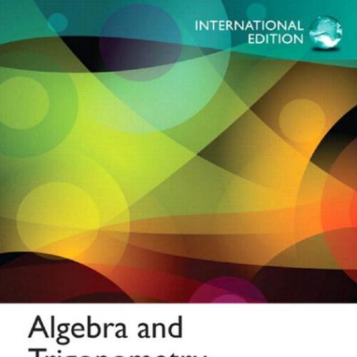 Algebra and Trigonometry 5th International Edition byR obert F.Blitzer