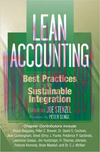 (PDF)Lean Accounting: Best Practices for Sustainable Integration 1st Edition