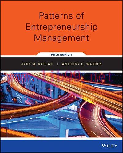 [PDF]Patterns Of Entrepreneurship Management, 5th Edition PDF+EPUB
