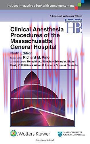 [AME]Clinical Anesthesia Procedures of the Massachusetts General Hospital, 9th Edition (PDF)