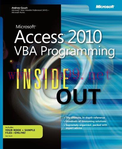 [FOX-Ebook]Microsoft Access 2010 VBA Programming Inside Out
