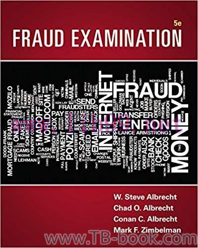 Fraud Examination 5th Edition by W. Steve Albrecht 课本