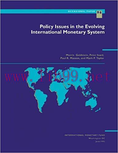 (PDF)Policy Issues in the Evolving International Monetary System (International Monetary Fund O...