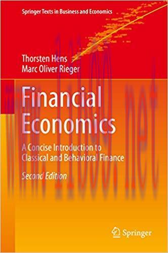 (PDF)Financial Economics: A Concise Introduction to Classical and Behavioral Finance (Springer ...