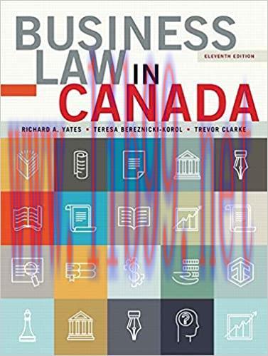 (PDF)Business Law in Canada 11th Canadian Edition by Richard A. Yates