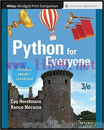 (PDF)Python for Everyone 3rd Edition by Cay S. Horstmann
