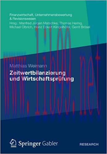 (PDF)Zeitwertbilanzierung und Wirtschaftspr&uuml;fung (Finanzwirtschaft, Unternehmensbewertung & Rev...