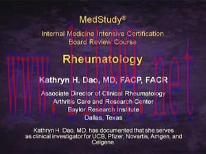 [AME]Medstudy Board Review 2014 Videos: Rheumatology