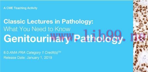 [AME]2019 Classic Lectures in Pathology: What You Need to Know: Genitourinary Pathology (CME Vi...