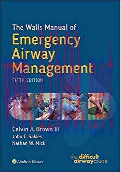 (PDF)The Walls Manual of Emergency Airway Management 5th Edition