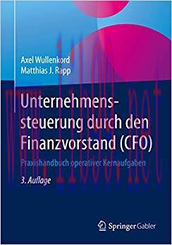 (PDF)Unternehmenssteuerung durch den Finanzvorstand (CFO): Praxishandbuch operativer Kernaufgab...