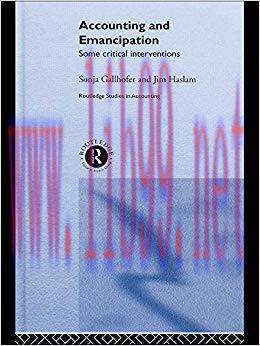 (PDF)Accounting and Emancipation: Some Critical Interventions (Routledge Studies in Accounting ...
