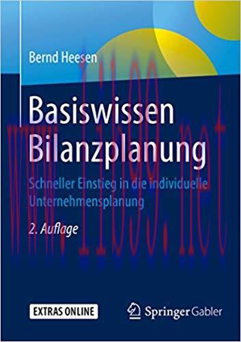 (PDF)Basiswissen Bilanzplanung: Schneller Einstieg in die individuelle Unternehmensplanung (Ger...