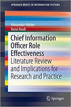 (PDF)Chief Information Officer Role Effectiveness Literature Review and Implications for Resear...