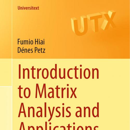 Introduction to Matrix Analysis and Applications
