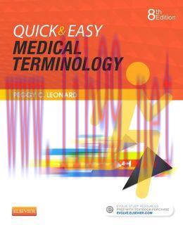 [AME]Quick & Easy Medical Terminology, 8th Edition (ORIGINAL PDF from_ Publisher)