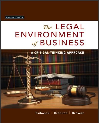 (PPT)Legal Environment of Business, The A Critical Thinking Approach, 8th Edition.zip